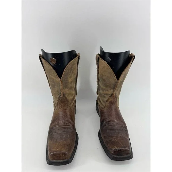 Ariat Men's Rambler Western Cowboy‎ Boots Brown Size 10D Square Toe - Picture 3 of 14